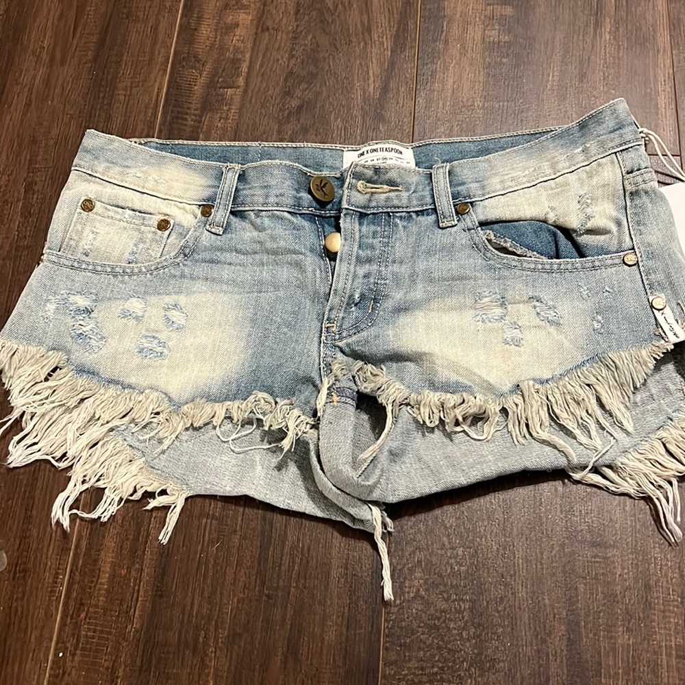 Denim shorts